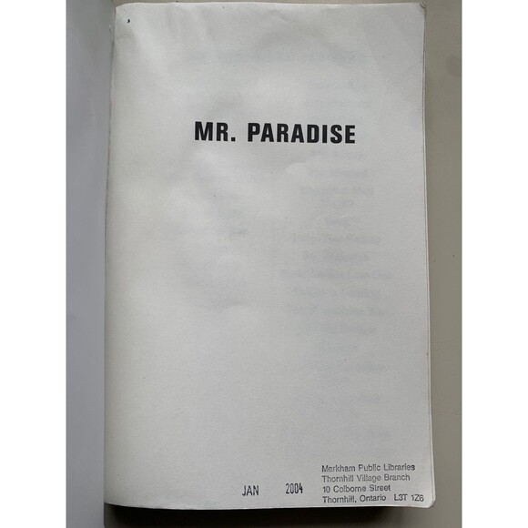 Mr. Paradise First Print 04 Ed Elmore Leonard Large Print Edition Ex Library EUC - Picture 7 of 8
